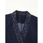 Damen elegante modische Jacke mit kunstvoller Stickerei R&B