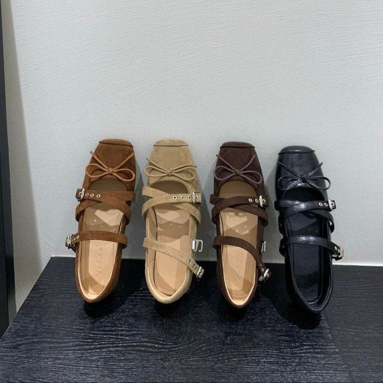 Damen Ballerinas mit dekorativem Riemchen und elegantem Design R&B