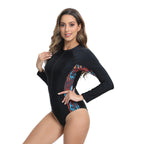 Damen langärmliger Schwimmanzug mit innovativem Designs R&B