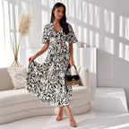 Damen Wickelkleid mit floralem Design R&B