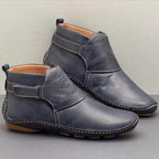 Damen elegante Stiefeletten aus hochwertigem mit modischem Riemen