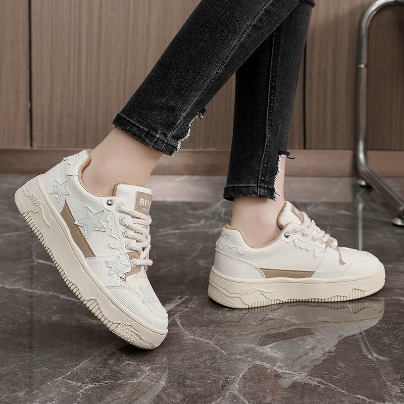 Damen Sneakers mit modischem Sternenmuster und dämpfendem Sohlenprofil R&B
