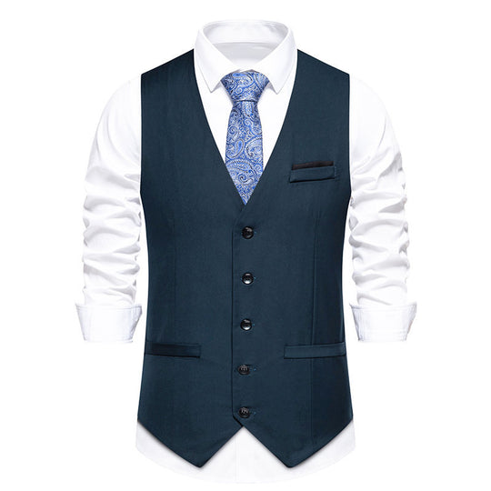Herren elegante Anzugweste mit feiner Struktur und hochwertigem Material R&B