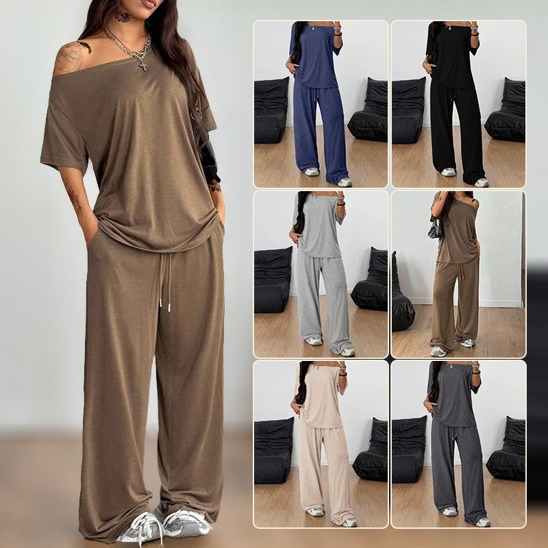 Damen lässiges Oberteil und Jogginghose Set