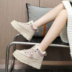 Damen modische Winter Sneakers mit kuscheligem Innenfutter und rutschfester Sohle R&B