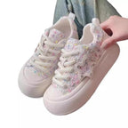 Damen Elegante und bequeme Sneakers mit glitzerndem Sternen-Detail
