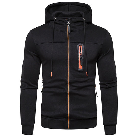 Damen Sportliche Kapuzenjacke mit praktischen Taschen und stylischen Reißverschluss R&B