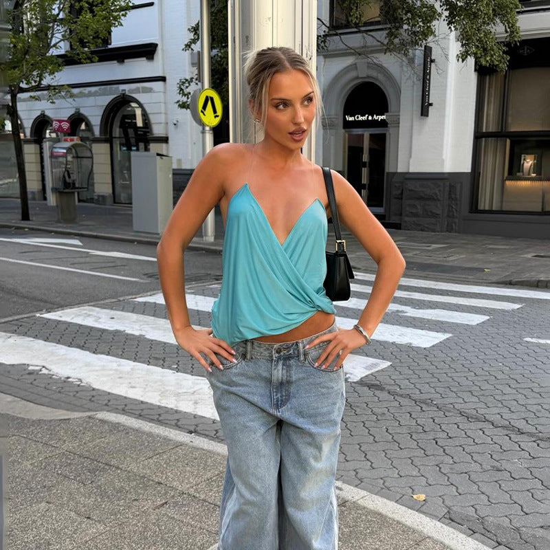 Damen Wickeltop R&B