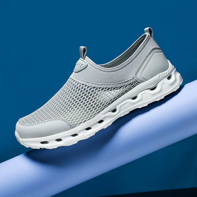 Damen Atmungsaktive Freizeitschuhe mit flexiblem Netzmaterial und rutschfester Sohle