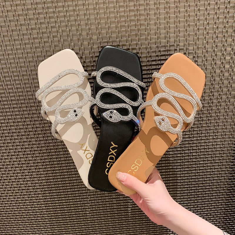 Damen Glitzernde Sandalen R&B