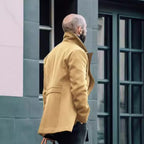 Herren eleganter und stilsicherer Peacoat mit doppelter Knopfreihe R&B