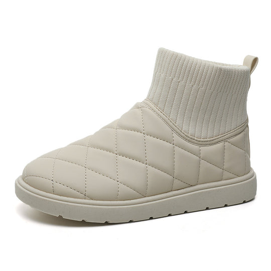Damen modische Winterstiefel mit warmem Innenfutter und rutschfester Sohle R&B