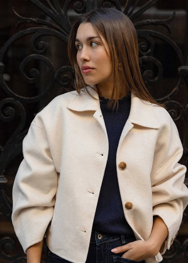 R&B | Grace - Kurz geschnittene Wollmischjacke