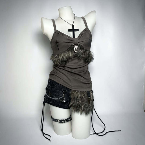 Damen Kreatives Top mit dekorativen Rüschen und schulterfreiem Design R&B