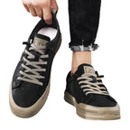 Damen Sneaker mit robustem Lederobermaterial und flexibler Laufsohle