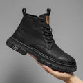 Damen Robuste Lederboots mit rutschfester Gummisohle und dämpfendem Innenfutter R&B