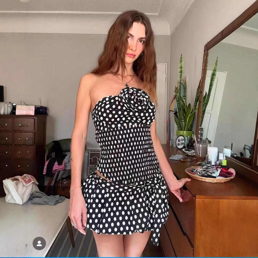 Damen Rock mit elastischer Taille und eleganten Bindebändern R&B