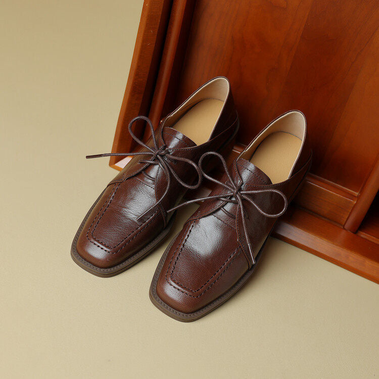 Damen Mokassins mit elegantem Schnürverschluss und bequemer Sohle