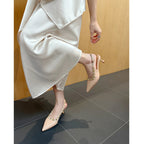 Damen Slingback-Pumps mit modischem Nieten-Design