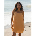 Damen Leichtes Sommerkleid mit Spaghetti-Trägern und fließendem Schnitt R&B