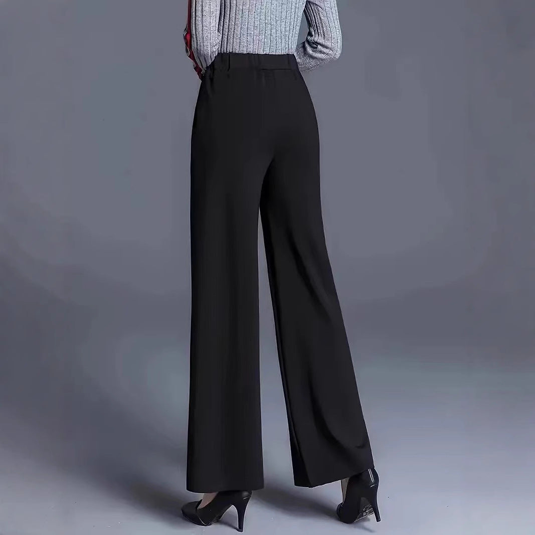 Damen Elegante und lässige weit geschnittene Hose R&B