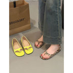 Damen elegante Sommerschuhe mit harmonischem Schlangenlederdesign R&B