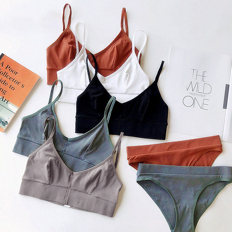 Damen Bikini-Set mit elegantem V-Ausschnitt und verstellbaren Trägern R&B