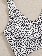 Damen Einteiler Badeanzug mit reizvollem Cut-Out-Design und regulierbaren Akzenten R&B