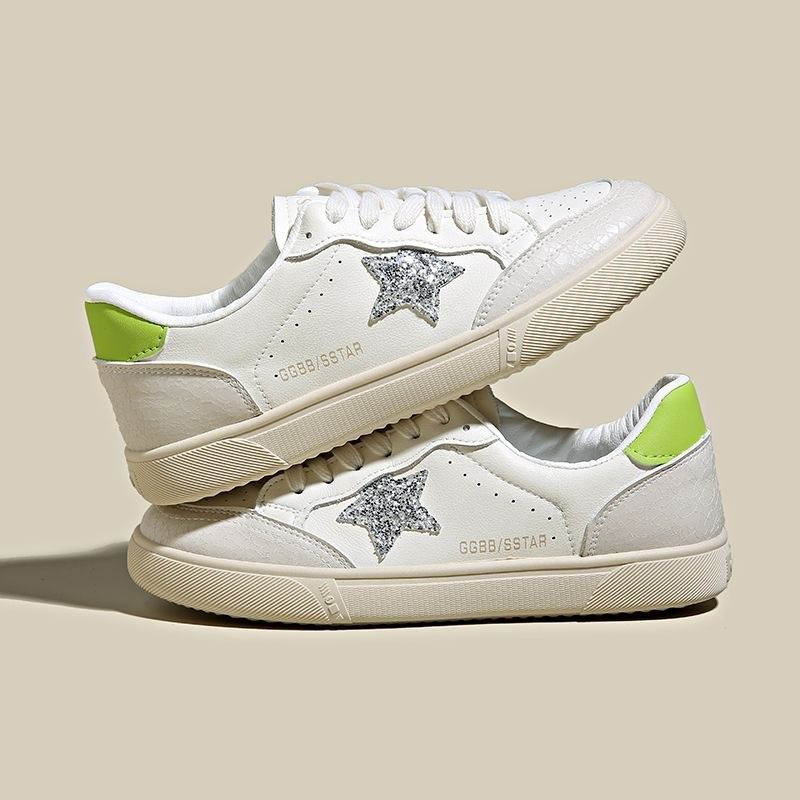 Damen Urban Casual Sneakers mit kontrastierendem Sternen-Design R&B