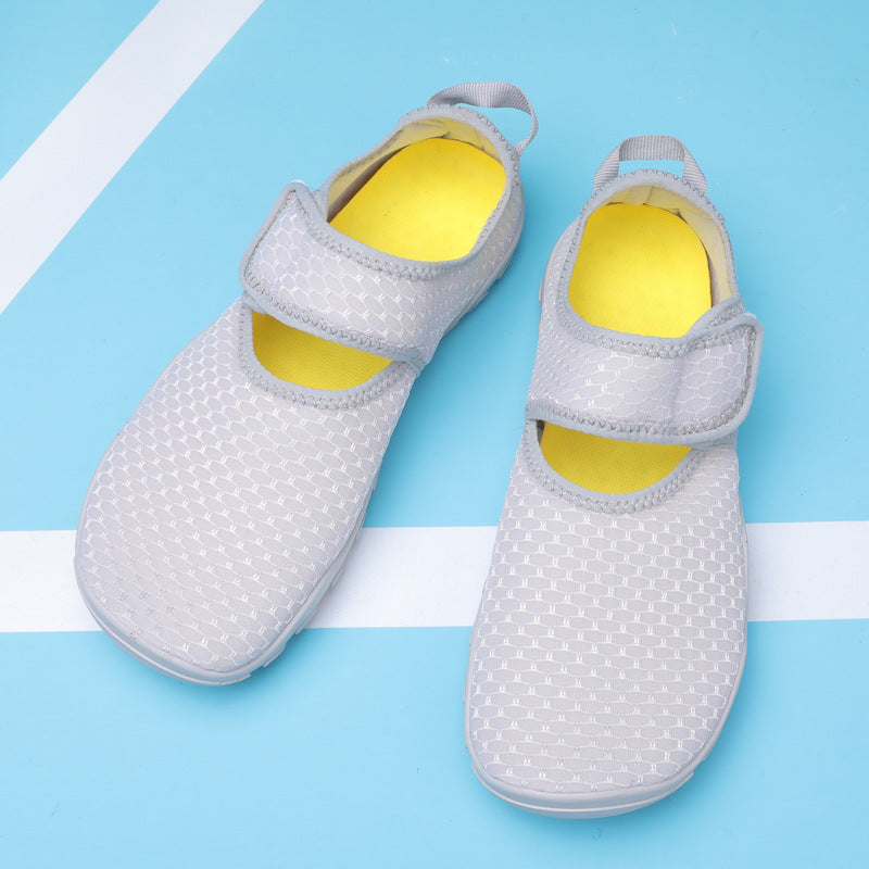 Damen Aquaschuhe mit flexiblem Klettverschluss und rutschfester Sohle R&B