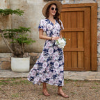Damen Maxikleid mit floralem Druck R&B