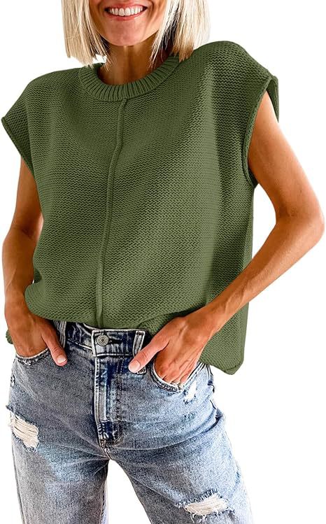 Damen lässiges Strickoberteil mit überschnittenen Schultern und strukturierter Textur R&B