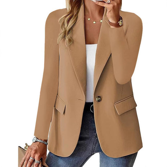 Damen Eleganter Blazer mit klassischem Schnitt und Taschen R&B