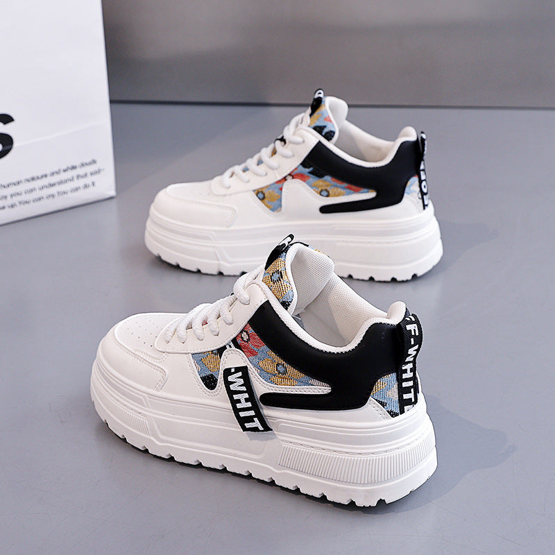 Damen modische Chunky Sneakers mit auffälligem Grafikdesign R&B