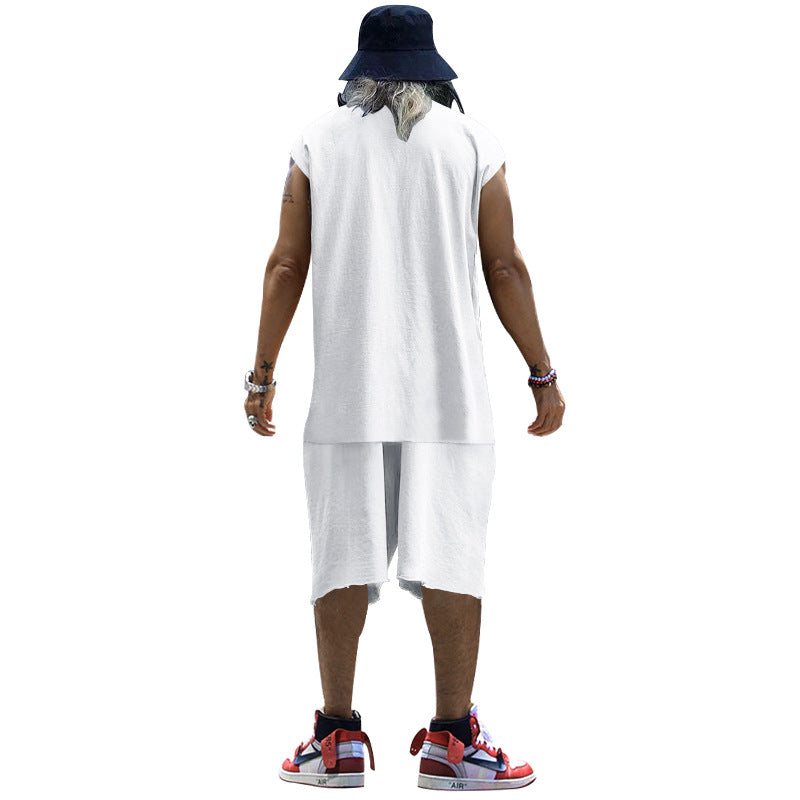 Herren lässiges Freizeit-Set aus hochwertigem Baumwollmix mit Oversize-Schnitt R&B
