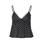 Damen Verspieltes Spaghetti-Top mit Punkten R&B
