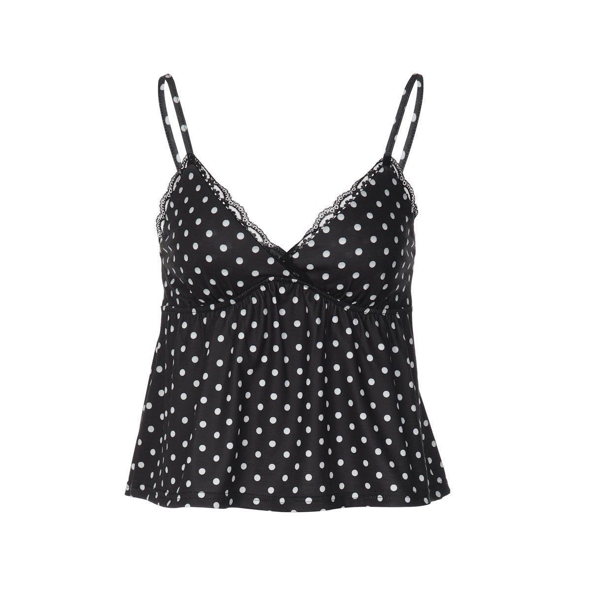 Damen Verspieltes Spaghetti-Top mit Punkten R&B