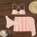 Damen Bikini-Set mit Rüschenshorts und verstellbaren Trägern R&B