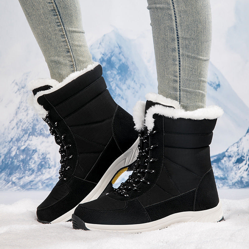 Damen Isolierte Winterstiefel mit rutschfester Sohle und warmem Futter