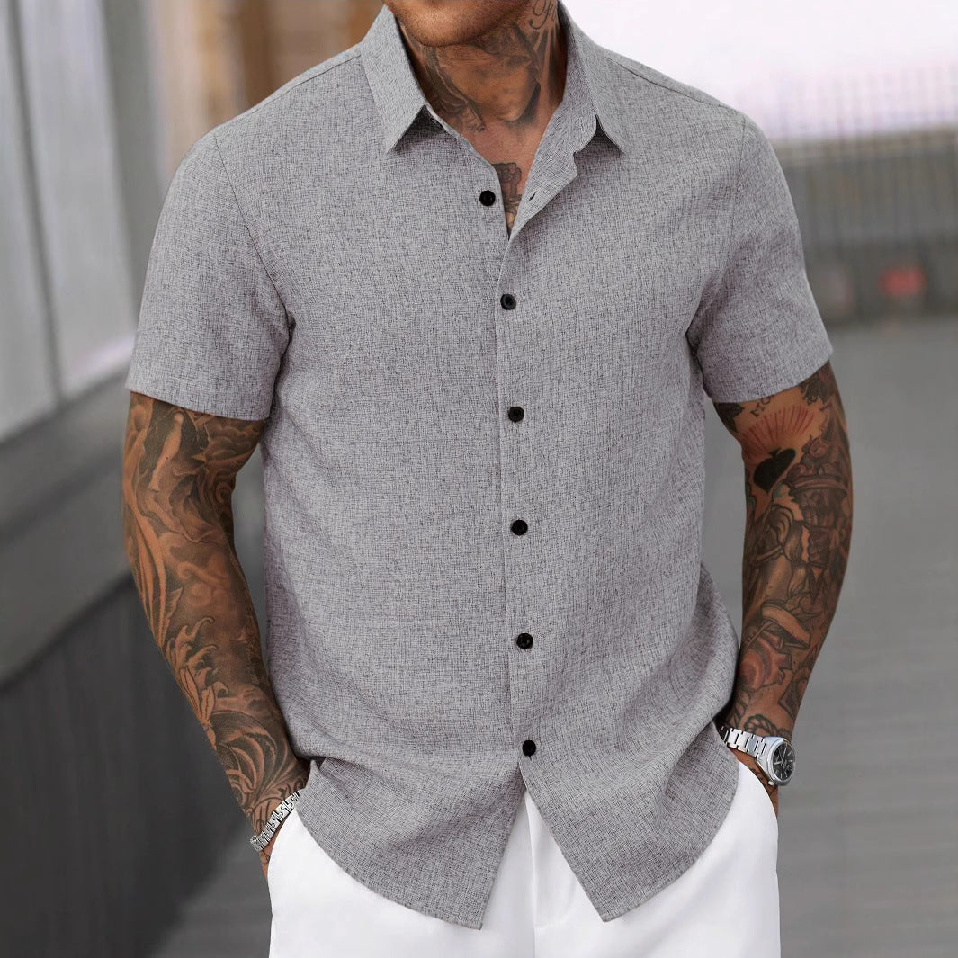Herren Kurzarmhemd R&B