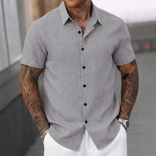 Herren Kurzarmhemd R&B