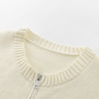 Damen Strickjacke mit hohem Kragen und dezenten Knopfdetails
