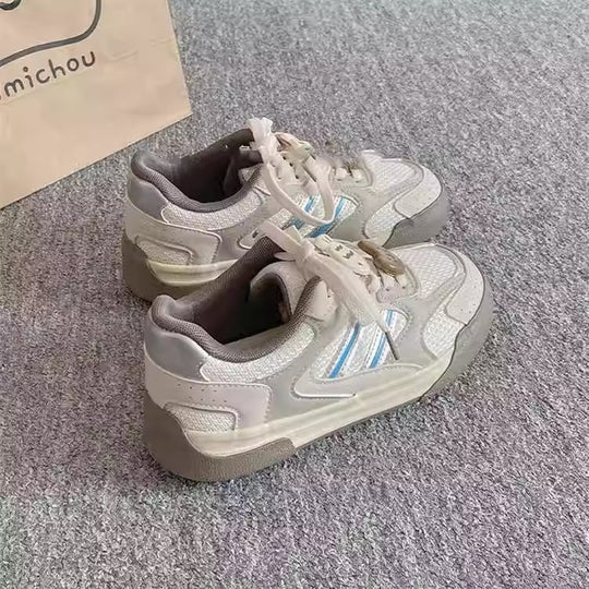 Damen Sportliche Sneaker mit atmungsaktiver Obermaterialstruktur R&B