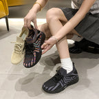 Damen Sportliche Sneakers mit flexibler Strick-Oberfläche und komfortabler Dämpfung R&B