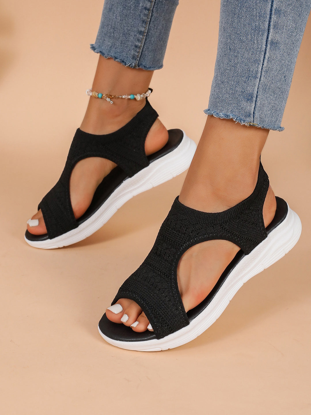 Damen Komfortable Strandsandalen mit atmungsaktivem Obermaterial R&B