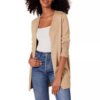 Damen lässiger Strickcardigan im minimalistischen Design
