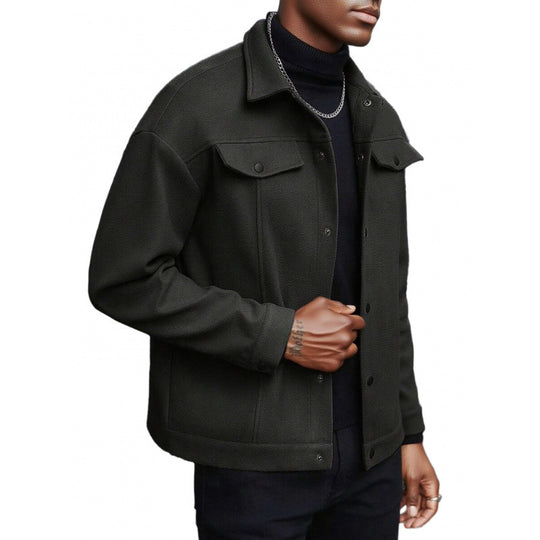 Herren weiche und modische Overshirtjacke R&B
