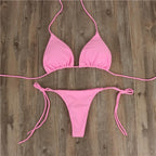 Damen Bikini-Set mit verstellbaren Trägern und minimalistischem Design R&B