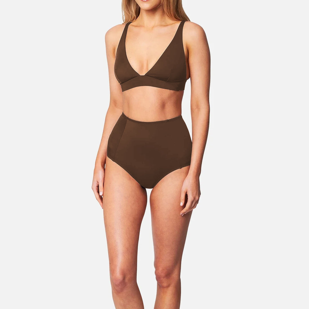 Damen Hochgeschnittener Bikini mit vorteilhaftem Schnitt R&B