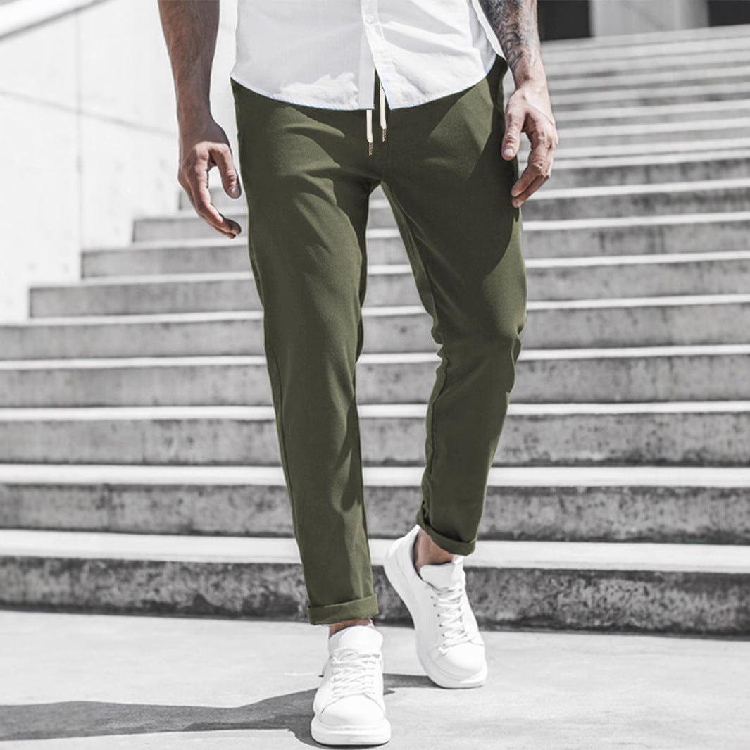 R&B Herren Freizeithose mit Kordelzug und Seitentaschen